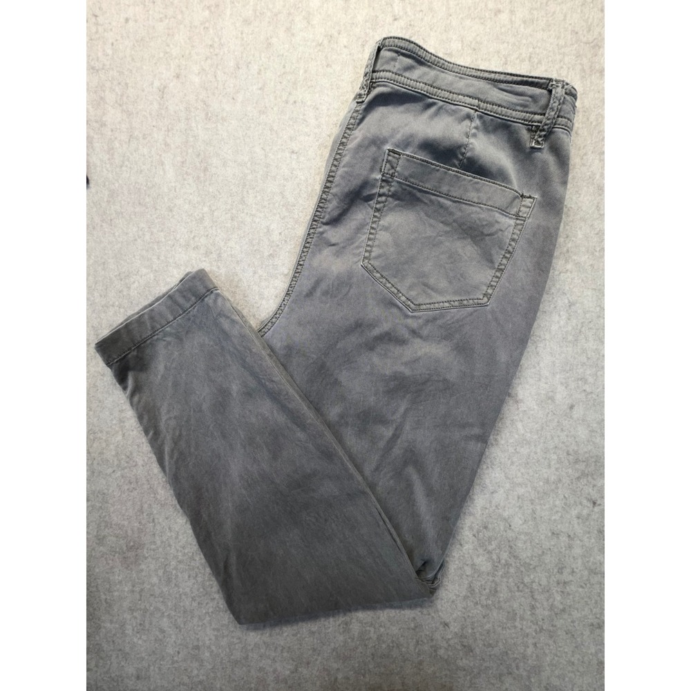 J. Jill Pants Women 14 Olive Tencel Cotton Blend Stretch Tapered Leg Casual